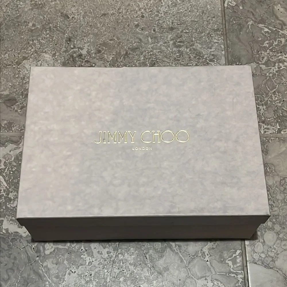 Jimmy Choo Love 85 Leather Mesh Pointed-Toe Pumps, New, Size 43 - Picture 15 of 16